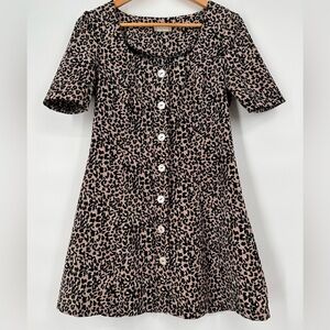 Altar’d State Corduroy Leopard Dress